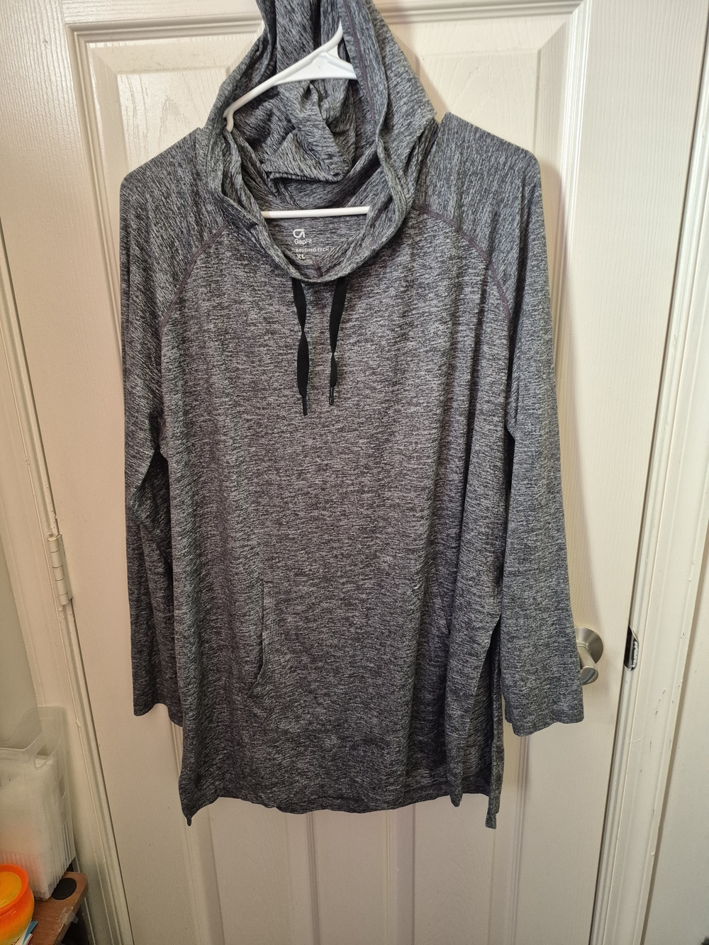 GAP Women's Heather Gray Pullover Hooded Sweatshirt